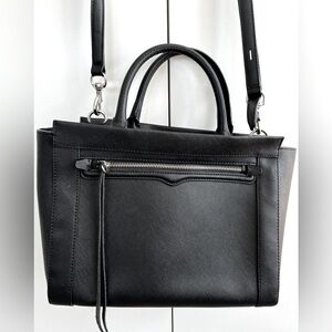 Rebecca Minkoff Monroe Black Leather Tote